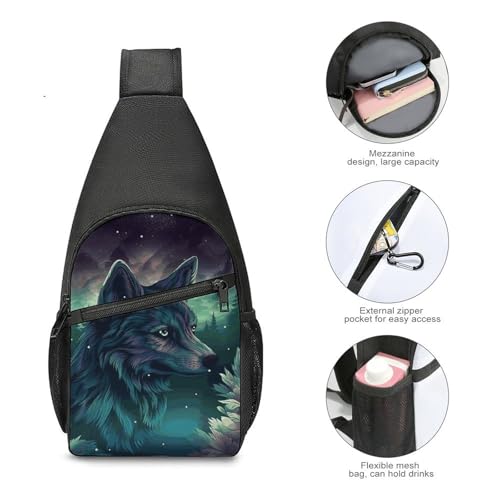 Morrales Sling Bag ligero para senderismo y viaje miniatura 5