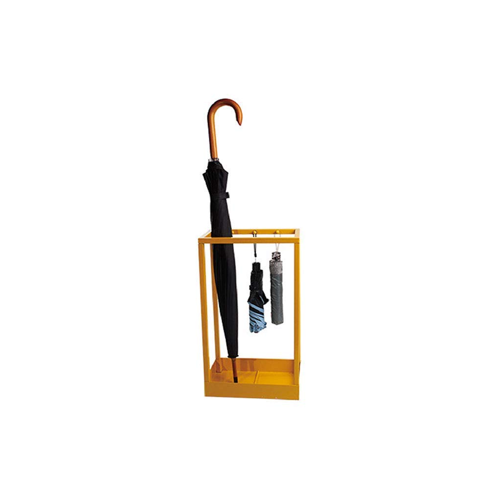 Support de rangement pour parapluie en fer forgé avec plateau de vidange créatif
