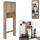 HOME DECO FACTORY, HD0228, Toilettenmöbel, Modell Bali, Natural Crush Collection, Möbel, Möbel, Badezimmermöbel, Toilettenmöbel, 60 x 166 x 20 cm, braun