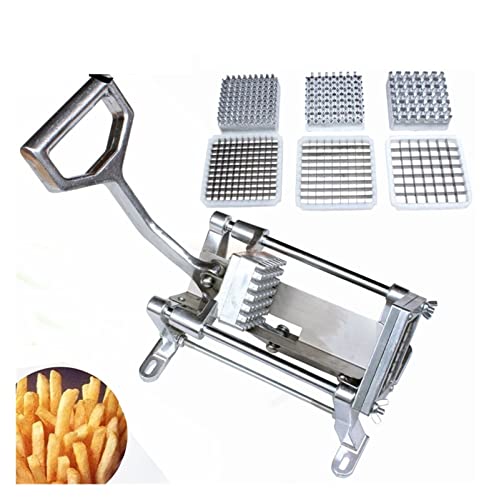 Coupe-pommes de terre machine frites légumes acier lame 15mm hopper