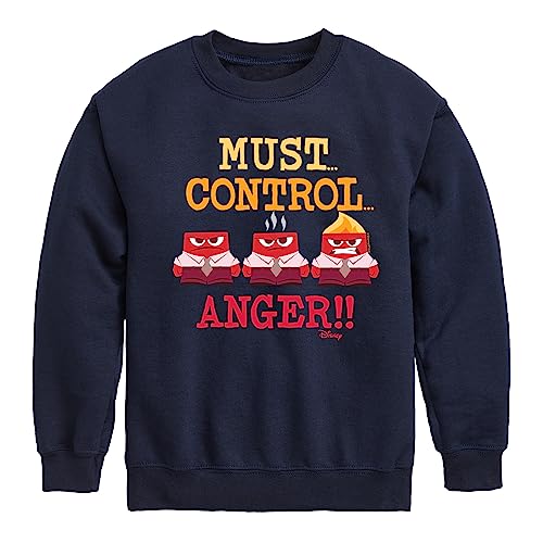 Disney Inside Out - Must Control Anger - Toddler and Youth Crewneck Fleece Sweatshirt - Main Image