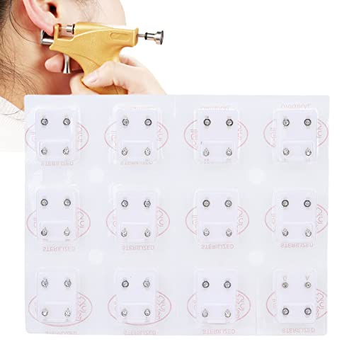 Pendientes Para Pistola De Perforación De Orejas, Tapones De Oreja Pendiente Acero De Titanio Juego De Herramientas De Pistola De Perforación De Orejas Segura Cover