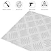 Pure Aluminum Diamond Tread Sheet Metal Plate 12 x 16 x 0.075Inch (1.9MM) Bright Mill Finish 14GA Thickness Aluminum Diamond Tread Plate for Truck, Work Bench, Garage