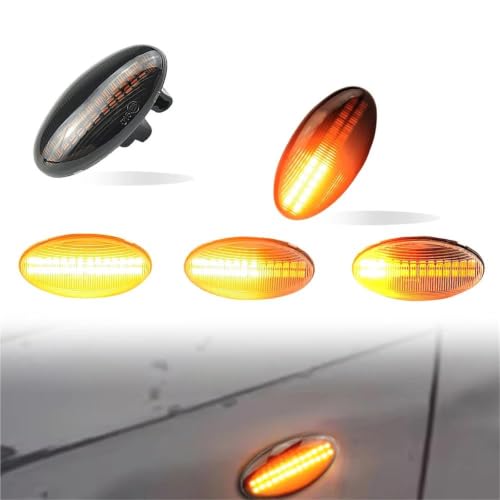 Intermitentes LED dinámicos Citroën C4 con parpadeo secuencial ámbar 5