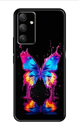 Image of Metal TPU Printed Back Cover for Samsung Galaxy A54 5G (Butterfly -J1) 360 Degree Protection | Camera Protection -25092024(AR)
