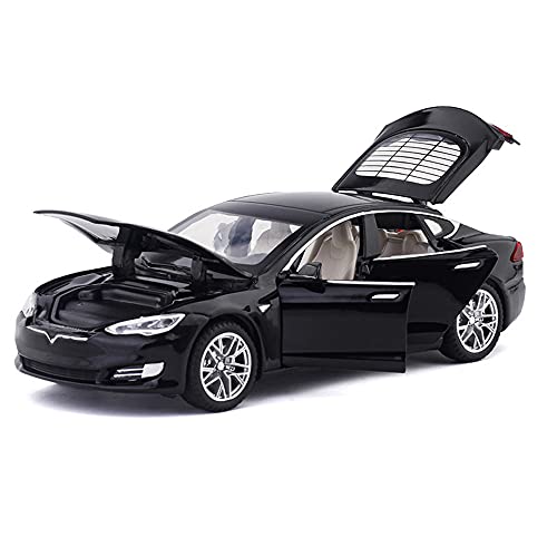 Diecast Car Model S 1/32 Scale Alloy Model S Toy Car Pull Back Car Vehicles Toy With Lights And Sound Mini Collectible Model S Play Toy For 3 + Years Old Toddlers Kids Gift #TOP18