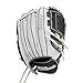 Wilson 2024 A1000® P12 12” Pitcher’s Fastpitch Softball Glove - White/Grey, Right Hand Throw