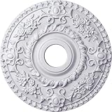 Ekena Millwork CM18RO Rose Ceiling Medallion, 18