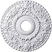 Ekena Millwork CM18RO Rose Ceiling Medallion, 18"OD x 3 1/2"ID x 1 1/2"P (Fits Canopies up to 7 1/4"), Factory Primed