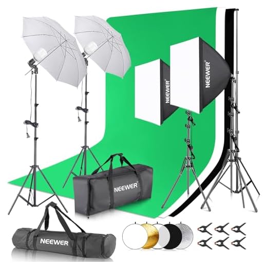 Complete Photography Lighting Kit with Backdrops