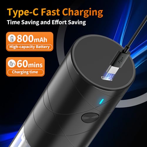 image for 2Pack Electric Salt and Pepper Grinder Set USB Rechargeable with Warm 