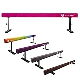 JC-ATHLETICS Adjustable Balance Beam Gymnastic Practice Training Equipment for Kids Children Home Floor Use,8 Feet Long.