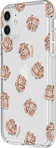Coach Protective Case for iPhone 11 - Dreamy Peony Clear/Pink/Glitter