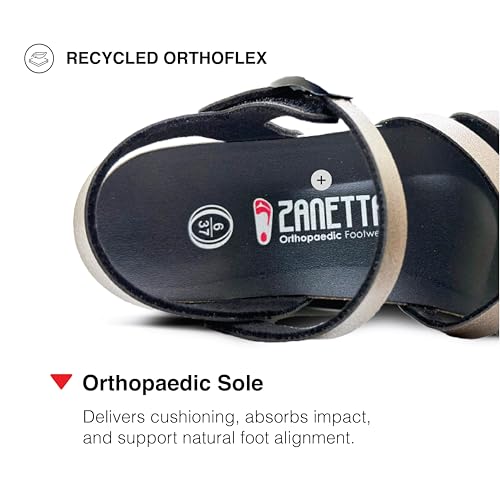 Zanetta Mallorca Orthopaedic Cork Sandals for Women - Pressure Relieving Cushioned Footbed, Arch Support for Foot Health and Premium Slides2