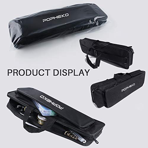 SupsShop Angelrute Rolle, komplettes Set, Teleskop-Angelruten-Set, Spinnrolle, Köder, Haken und Angeltasche, Salzwasser… – Bild 8