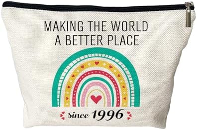 30th Birthday Gifts for Her Cosmetic Bags - Making The World A Better Place Since 1996 Makeup Bags, 30th Birthday Decorations for Women, 1996 Anniversary 30 Year Old Gift Ideas for Wife (1996)