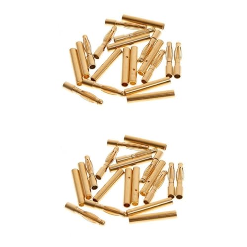 Conectores banana apilables jojofuny de 100 pares para cable de altavoz y conexiones de audio