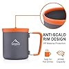 Widesea 1-2 Person Camping Cookware Set – Backpacking Pot with Heat Efficiency Ring, 3300W Folding Stove, 480ML Insulated Aluminum Mug, Utensils & Spice Container – Compact Outdoor Cooking Kit #4