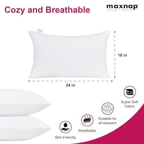 Image of Mischief Comfort Pillow | Sleeping Pillow | Bed Pillow | (16x24) inches | (41x61) cm | Made of Hollow Polyester Fiber | Swiss Cotton Fabric | Pillow Set of 4
