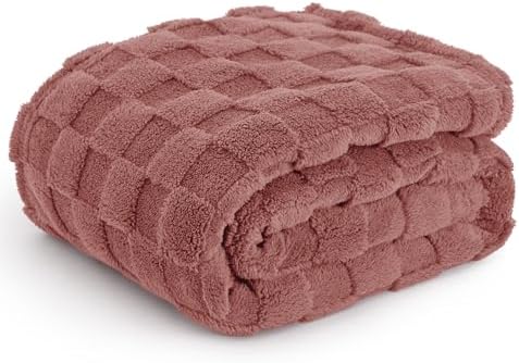 Bedsure GentleSoft Twin Blanket for Bed Dusty Pink - Super Soft C...