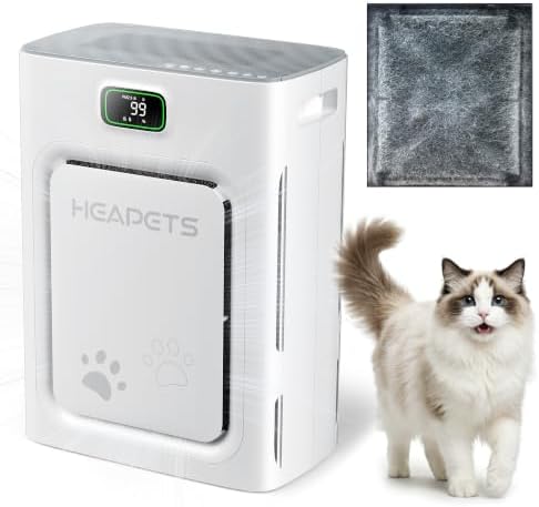 Pet Air Purifier for Home Large Room 2500 Sq Ft, H13 HEPA Double-...