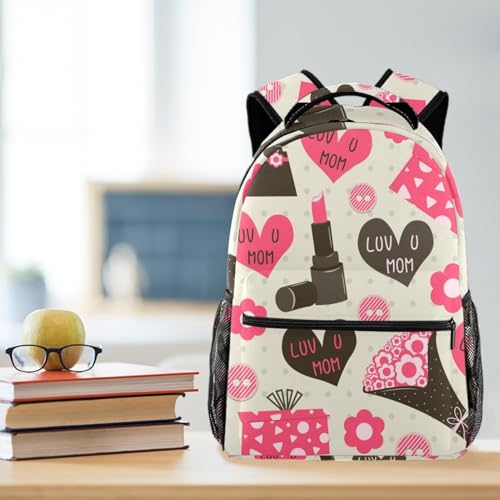 Sac de voyage décontracté multicolore 40cm à compartiment rouge à lèvres - 5