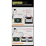 kkhouse 12V-24V 8A Full Automatic Battery-Chargers Digital LCD Display Car Battery Chargers Power Puls Repair Chargers…