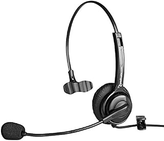 Executive Pro Single-Ear Computer USB Headset – Works with PC and Mac –