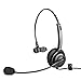 Executive Pro Single-Ear Computer USB Headset - Works with PC and Mac - Great for Skype or Voice Dictation (Noise-Canceling)