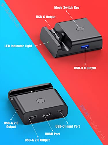 Switch Dock For Nintendo Switch/Switch Oled,Newdery Portable Dock Charging Station,Switch Docking Station Replacement (No Charger And Hdmi Cable),Perfect Nintendo Switch Accessories #TOP4
