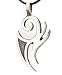 Trilogy Jewelry Pewter Maori Tribal Fishhook New Zealand Pendant on Leather Necklace