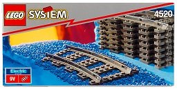 LEGO Curved Train Track 4520