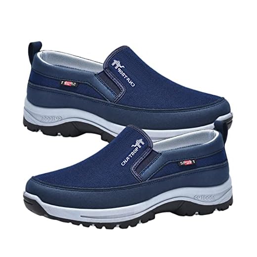 Sapatos Ortopédicos Masculinos,Sapatos masculinos sem cadarço com arco | Sapatos ortopédicos casuais antiderrapantes com sola borracha para caminhada caminhada corrida Pologmase