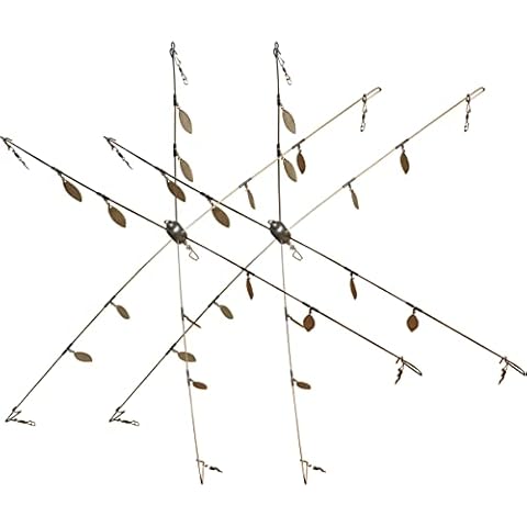 Heavy Duty 6 arms Umbrella Fishing Rig, 2 PCS a rig Alabama Rigs for Stripers Salfwater Cover