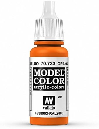 Vallejo Model Color 17 ml Acrylic Paint - Fluorescent Orange