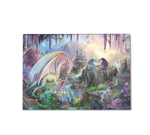 Image of Glossy Glitter Gaming Skin Compatible with HP Envy x360 16 inch (2023) - Dragon Paradise - Premium 3M Vinyl Protective Wrap Decal Cover - Easy to Apply | Crafted in The USA by MightySkins