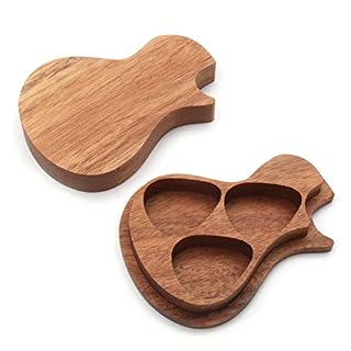 SHUIYUE Délicat en Bois Guitare Pick Set Plectrum Storage Holder Case Box avec 3 pcs Médiator de Guitare Bois Guitare… - Les Beatles, Paul McCartney, John Lennon, RIngo Starr, George Harrison SHUIYUE Délicat en Bois Guitare Pick Set Plectrum Storage Holder Case Box avec 3 pcs Médiator de Guitare Bois Guitare… – Image 3