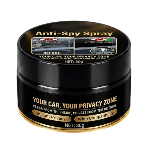 Car Window Privacy Coating Anti Peeping Glass Paste Clear Interior View | Fast Film-Forming Matte Anti-Spy Cream - Easy Portable