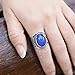MY MOJOYAS Handmade Sterling Silver Plated Mood Ring with Unique Antique Pattern and Color-Changing Oval Stone for Men and Women Size 8