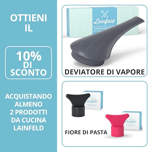 Lainfeld Trasformatore Di Vapore Per Monsieur Cuisine Connect E Smart | Scarico Vapore Per Pensili Protezione | Accessori Di Deviazione Del Vapore Per Mcc E Mcs - 7