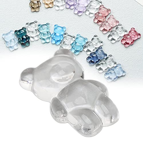 50 Pçs Em Forma de Urso Cartão de Exibição de Cor da Arte do Prego Cartão de Exibição de Cor Transpa