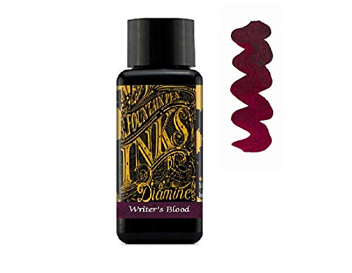 Diamine Fountain Pen Ink 30Ml - 3 X Bottles - Writers Blood & Midnight Blue & Green Black #TOP1