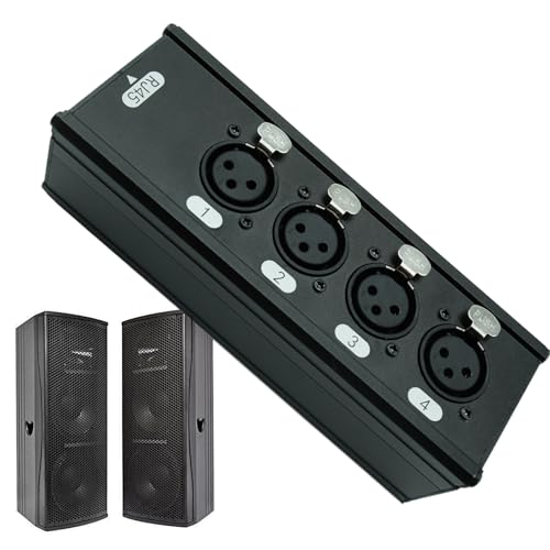 Boîtier de répartiteur audio 4 canaux en aluminium de haute qualité pour PC