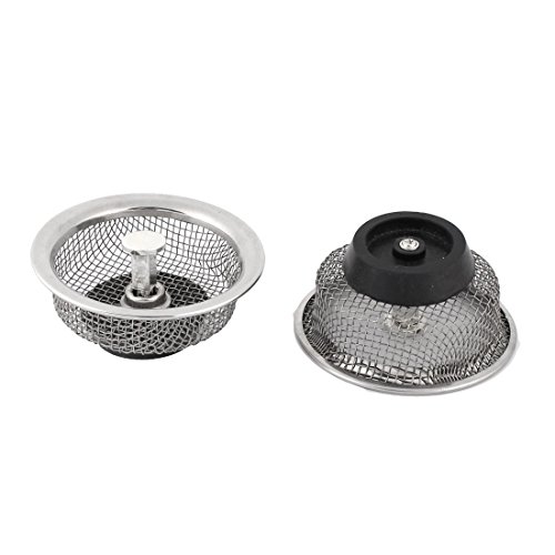 Colador de fregadero de acero inoxidable 8.5 cm 2 piezas