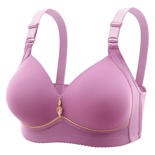 ZBDP - Brasier cómodo para mujer, talla grande, sin varillas, no magnético, copa fina, transpirable, para uso diario, para el cuidado de la piel
