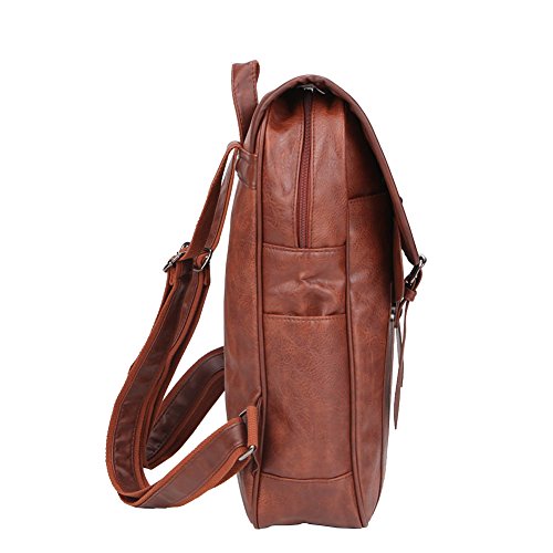Freeprint Vintage PU Leather Backpack Casual Shoulder Bag for Men