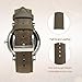 Jeereal Quick Release | Leather Watch Bands | Vintage Genuine Leather Watch Straps for Men Women- 18mm 20mm 22mm (22mm, Dark Khaki)