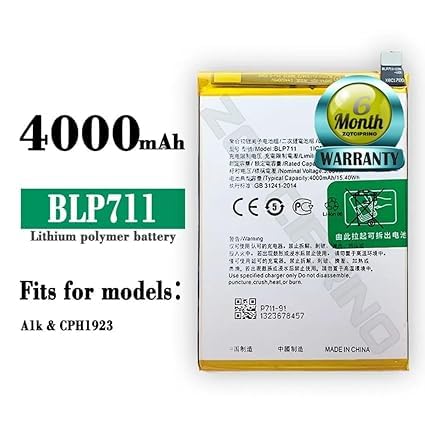 Image of Original BLP711 Battery for Oppo A1K / CPH 1923 Battery with 6 Month Warranty ****(N51)