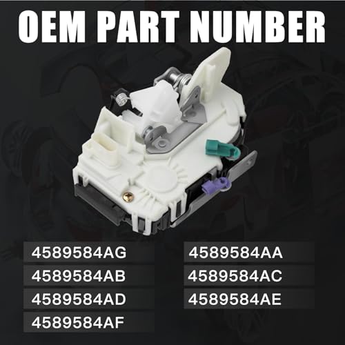 Image of 4589584AF Tailgate Door Latch Actuator w /Power Lock Compatible with Jeep Wrangler 3.8L 3.6L 2007-2017 Wrangler JK 3.6L 2018 4589584AD 4589584AG