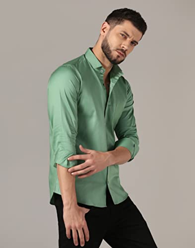 Image of J B Fashion Men's Cotton Full Sleeve Plain Casual Shirt (J-Plain)